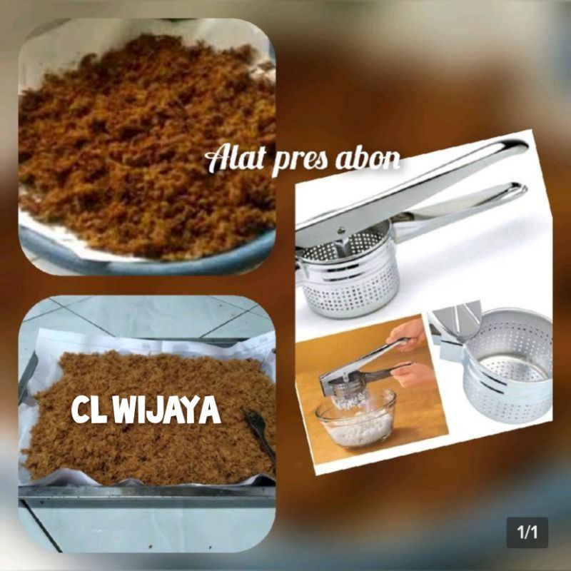 PROMO GRATIS ONGKIR - ALAT PRES ABON STAINLESS STEEL 10CM STAINLESS STEEL / ALAT PRES SERBAGUNA