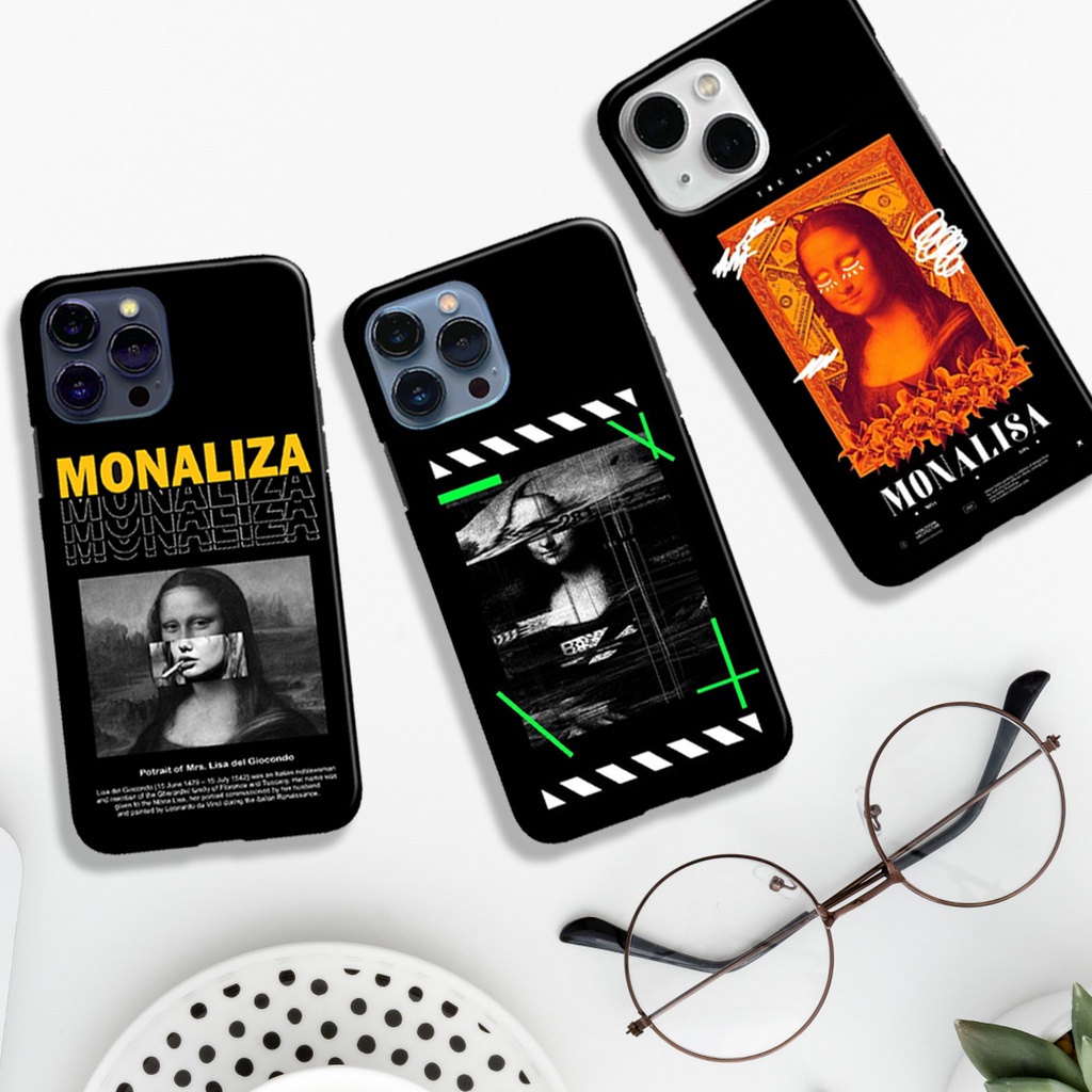 Casing Monalisa Infinix Hot 6 7 8 9 10 10S 11 11S 12 12I Pro Play NFC Hard or Soft Case
