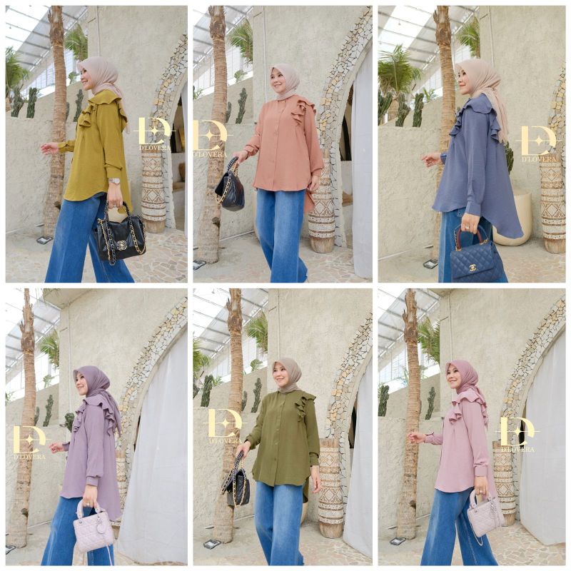 Atasan Baju Terbaru Katty Shirt by D'Lovera