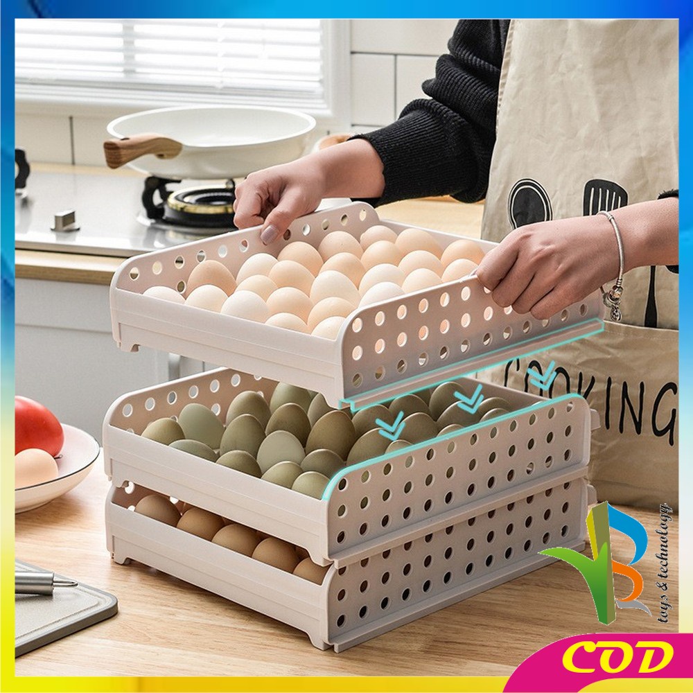 RB-C201 Rak Telur Egg Storage Box Organizer Kotak Telur Tempat Penyimpanan Telor 30 Sekat Impor