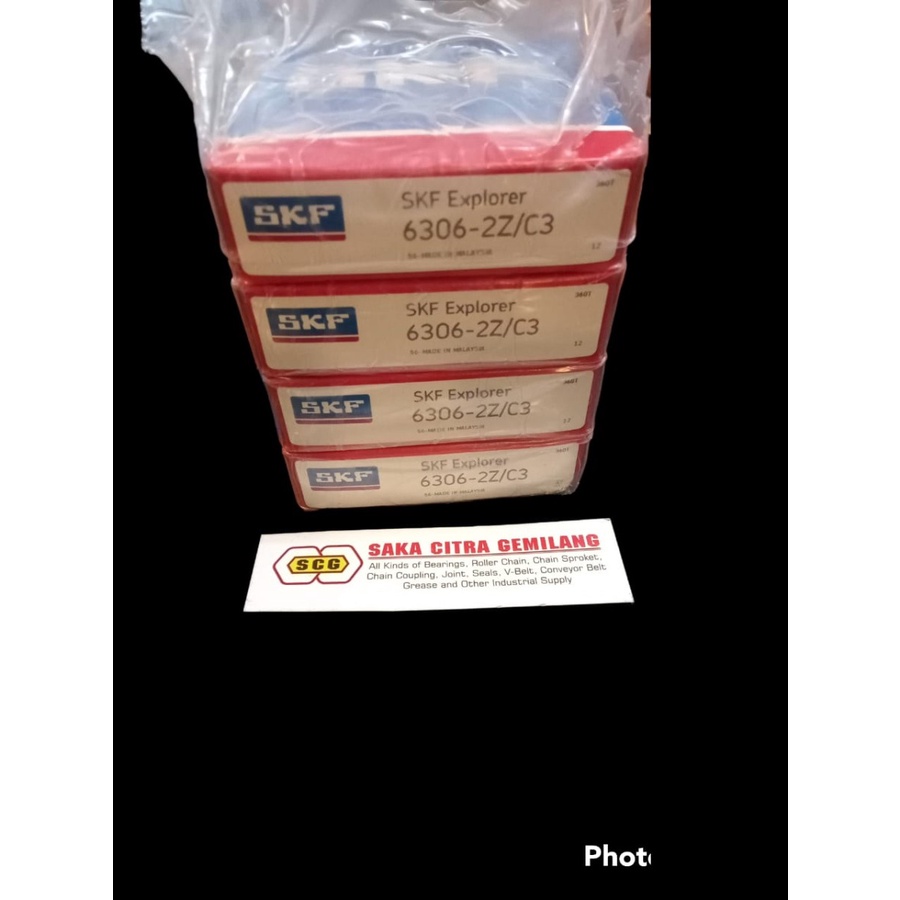 BALL BEARING 6306 2Z/C3 / 6306 ZZ C3 MERK SKF