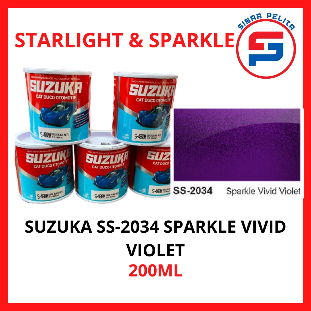 CAT SUZUKA STARLIGH & SPARKLE 200ML / CAT SUZUKA/ CAT MOTOR/ CAT MOBIL/ SUZUKA PIUNRANG