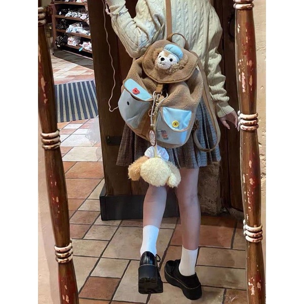 Sera 2022 Baru Disney Star Delu Duffy Bear Lingna Belle Tas Sekolah Lucu Mewah Ransel Liontin Tas