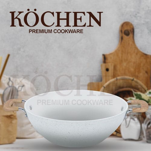 Kochen Wajan/ Wokpan 28cm Anti Lengket Lengkap dengan Tutup