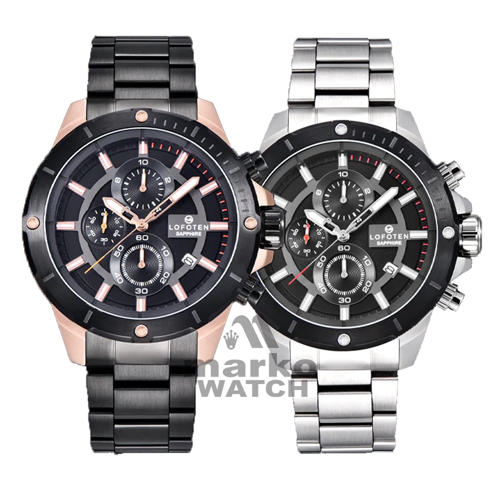 JAM TANGAN PRIA LOFOTEN F-6509MC / F 6509 MC SAPPHIRE GLASS ORIGINAL 100%