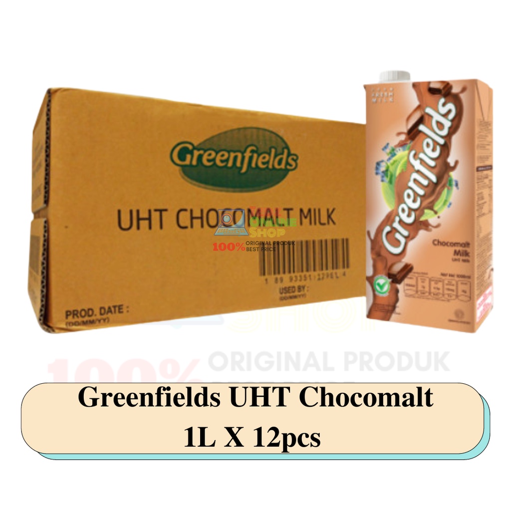 Susu Greenfields UHT Chocomalt 1L X 12PCS