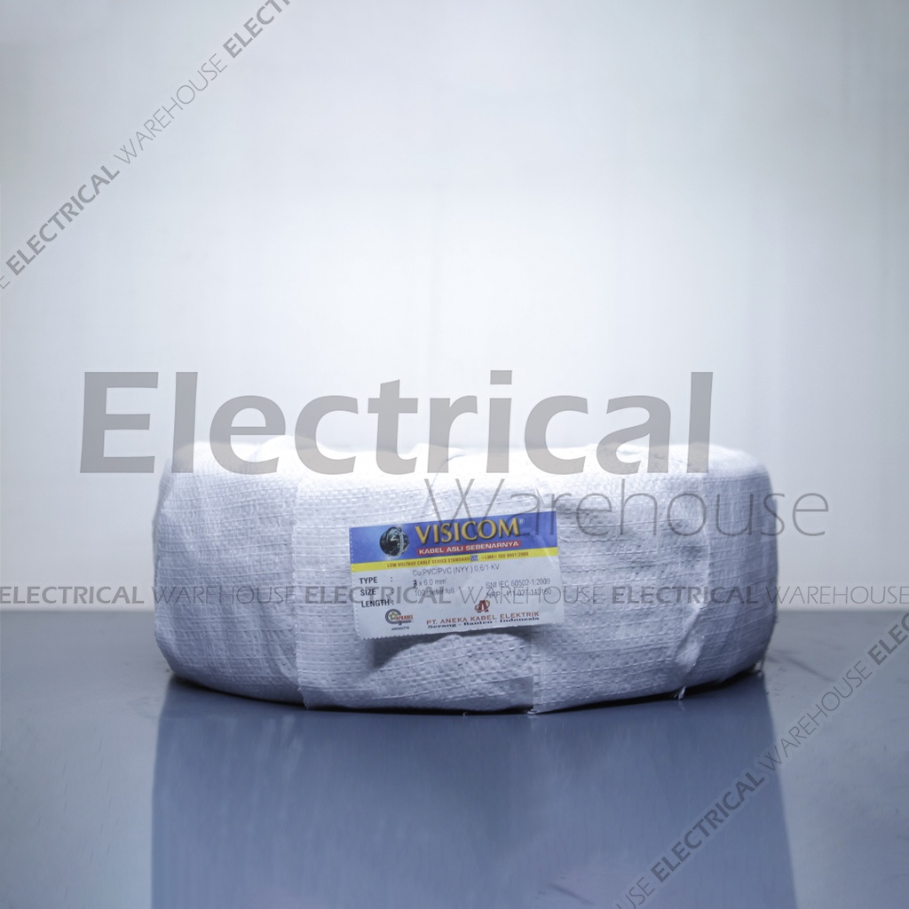 Kabel Listrik NYY 3x6 mm2 VISICOM SNI IEC (3x6mm 3x6 mm 3 x 6 mm2)