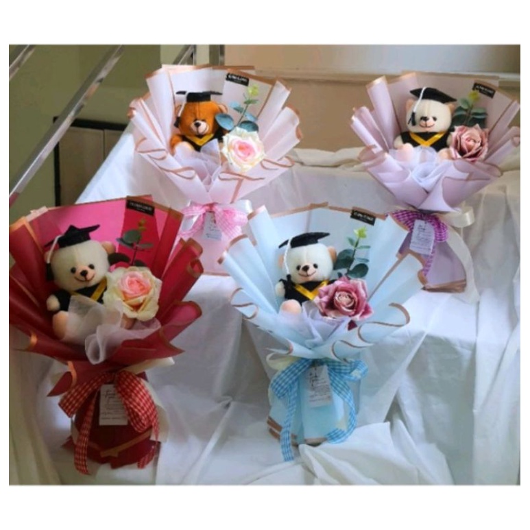bucket wisuda/buket wisuda/buket boneka/bucket bunga+boneka/bucket simpel/bucket Kren/