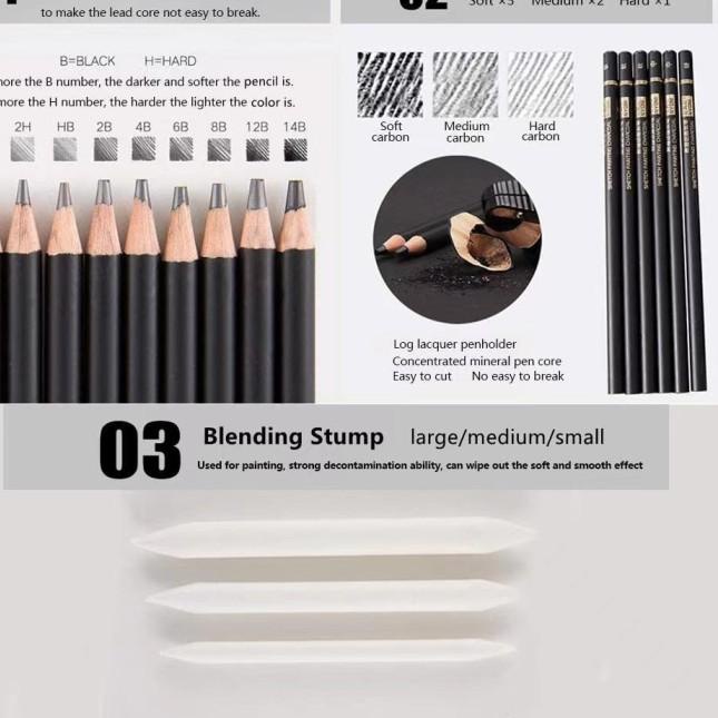 

NYONI Sketch Drawing Pencil Set 29 / Pensil Lukis Sketsa Set Lengkap