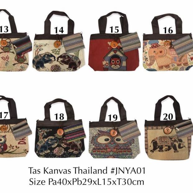 tas import thailand / tote bag gajah owl