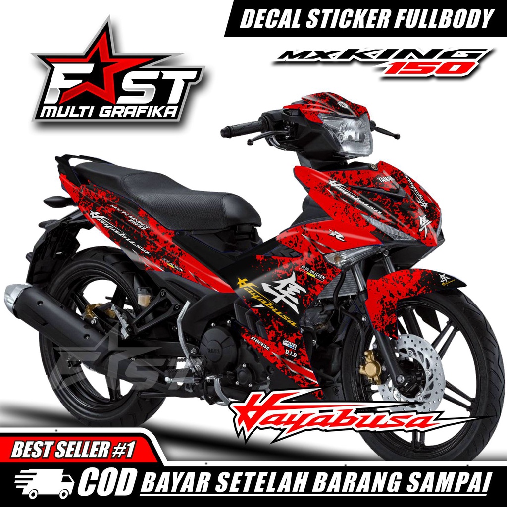BISA COD FULL BODY Stiker Decal Mx King 150 Full Body Premium Quality hayabusa Decal Sticker Stiker 