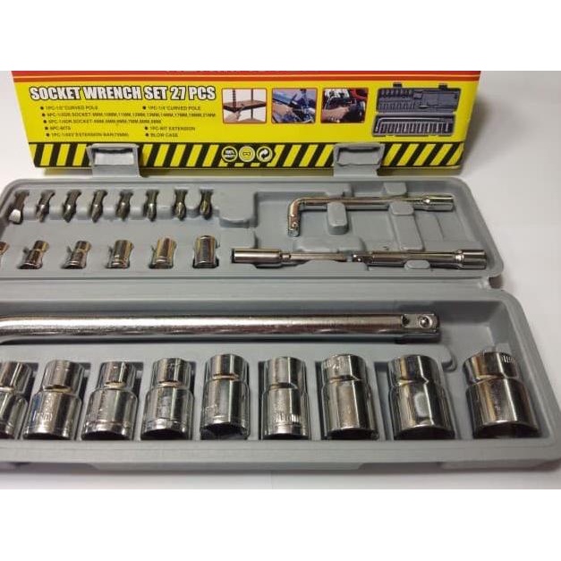 KUNCI SOK SET KENMASTER 27 PCS KUNCI SOCKET SET SOKET KENMASTER 27PCS