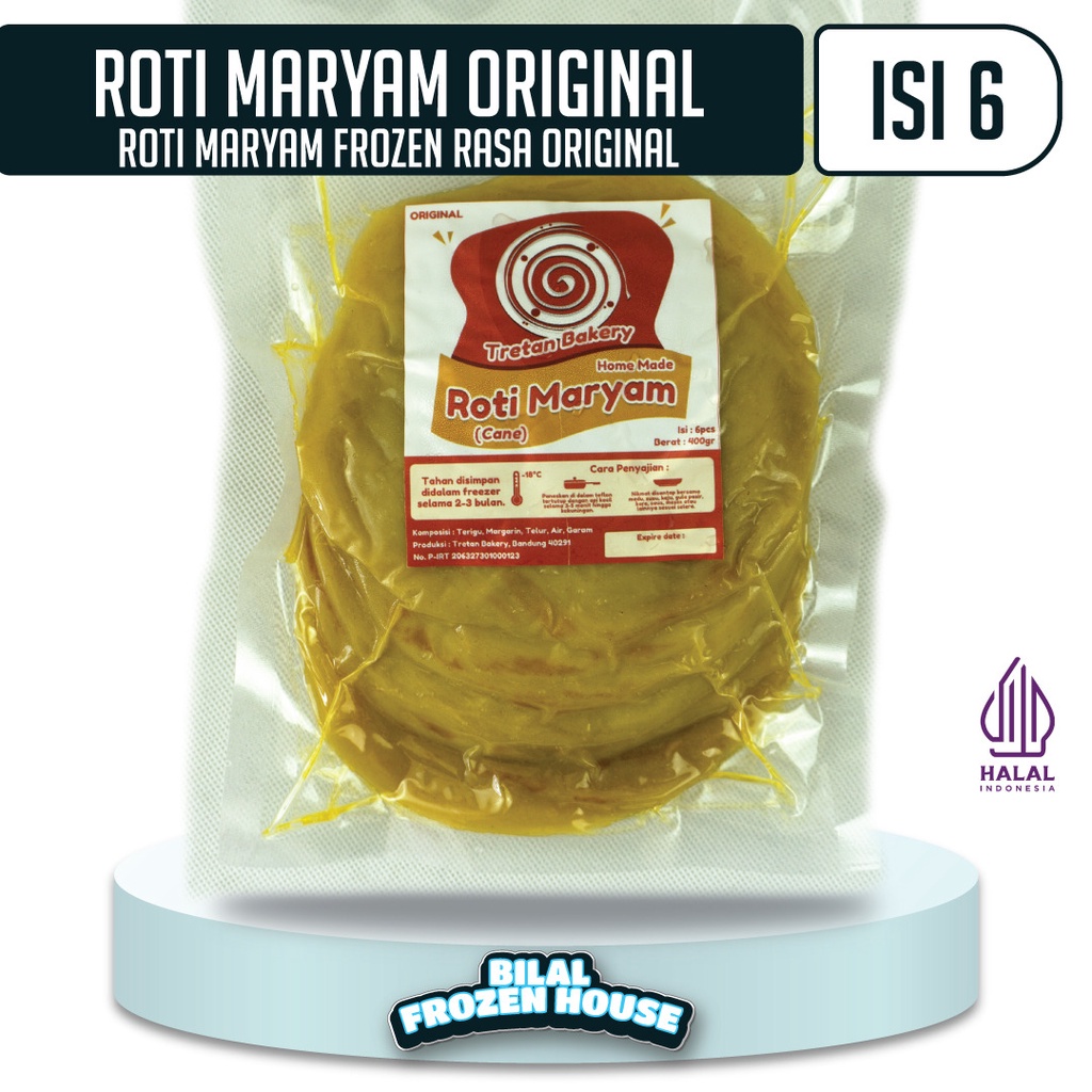 

GR Roti Maryam - Roti Canai Frozen - Roti Cane Tretan Bakery
