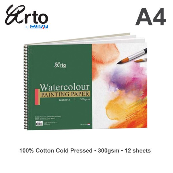 

Arto A4 Water Colour Book 300gsm - Cotton