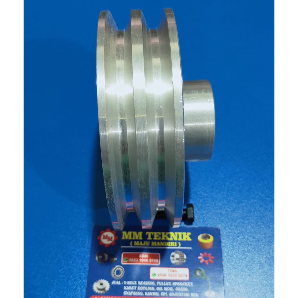 Pully B2 x 6 inch as 0, 10, 12, 14, 15, 16, 17, 18, 19, 20, 22, 24, 25, 1&quot;, 28, 30, 32 Alumunium Puli Puly Poli Polli Allumunium All B2 6&quot; B2x6&quot; Pulli B2x6 inchi B2 x 6&quot; B 2x6&quot; 2x6 lobang lubang