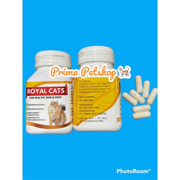 Royal care Royal Cat For Healthy Skin &amp; Coat Vitamin Bulu Kucinb