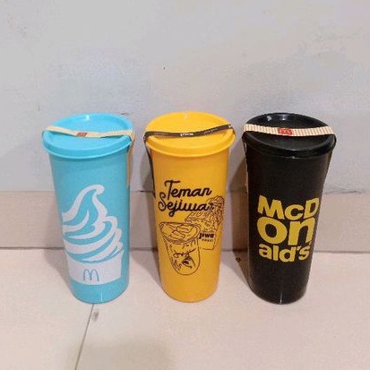 Gelas Tumbler Cup Reusable McD McDonalds + Janji Jiwa (Ori dan masih Baru)