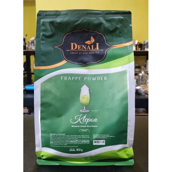 

Denali Frappe Powder Klepon 800 gr Bubuk Perasa Kelepon untuk minuman