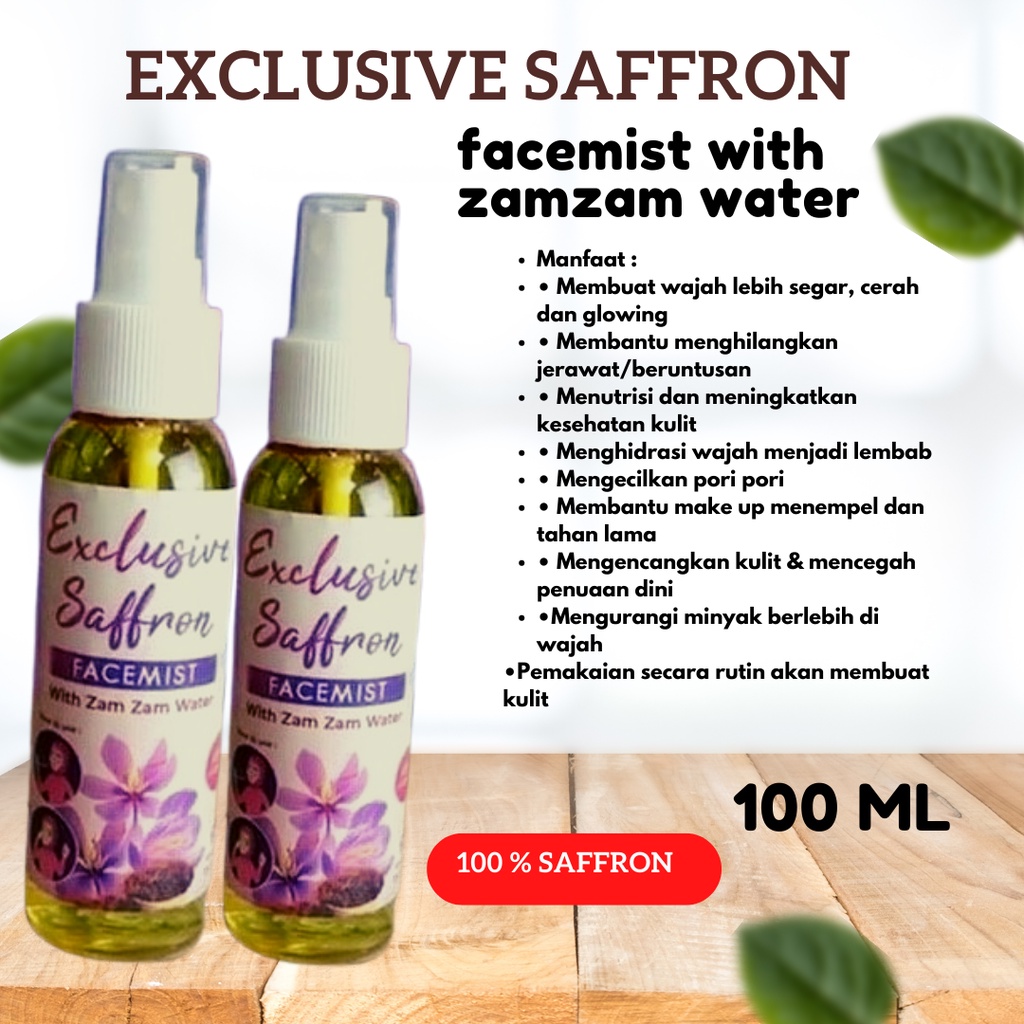 Jual SAFFRON SPRAY PREMIUM FACE MIST 100ML/EXCLUSIVE SAFFRON FACEMIST