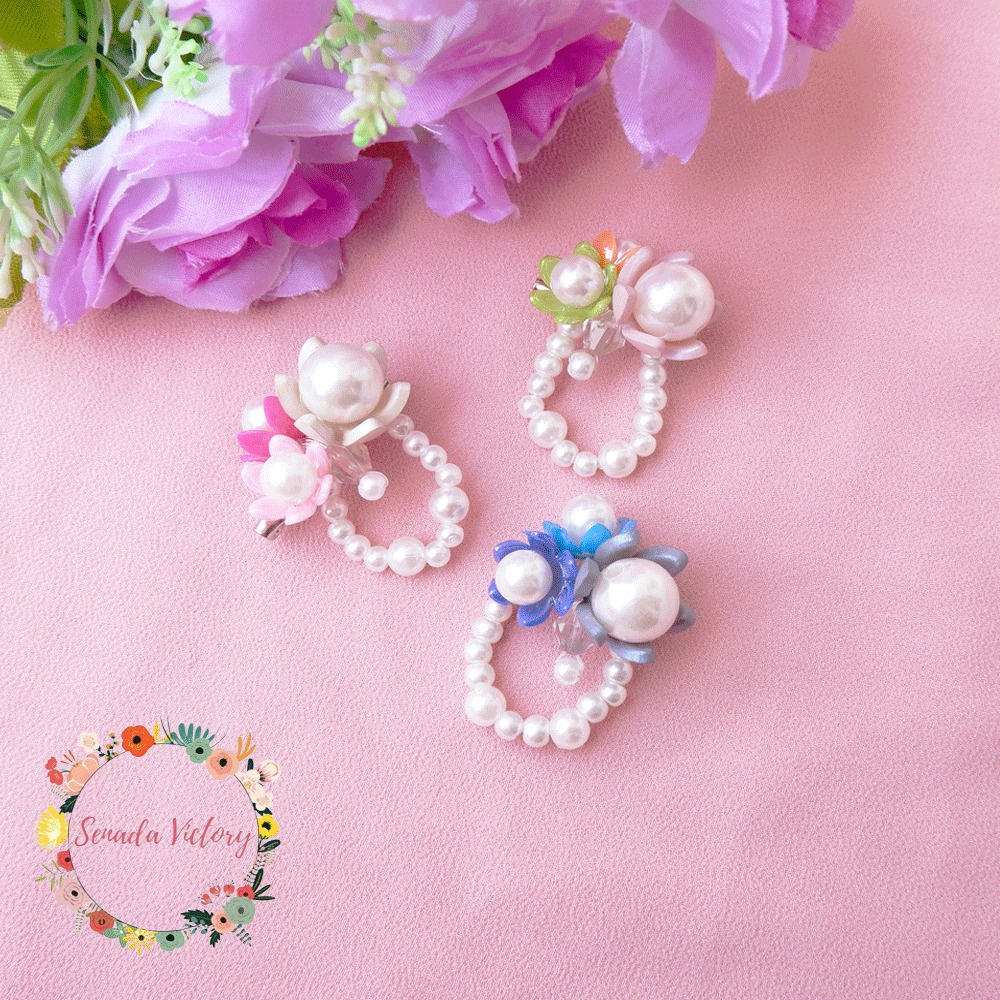 Senada Victory Bross Bahu Hijab Kelopak Bunga Cantik Handmade Aksesoris Fashion SB01