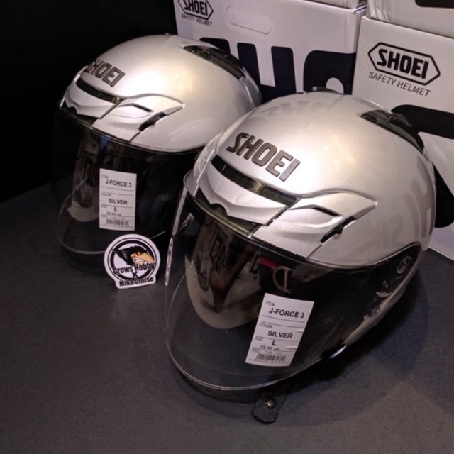 HELM COPY SHOEI JF3 J-FORCE 3 Solid Silver