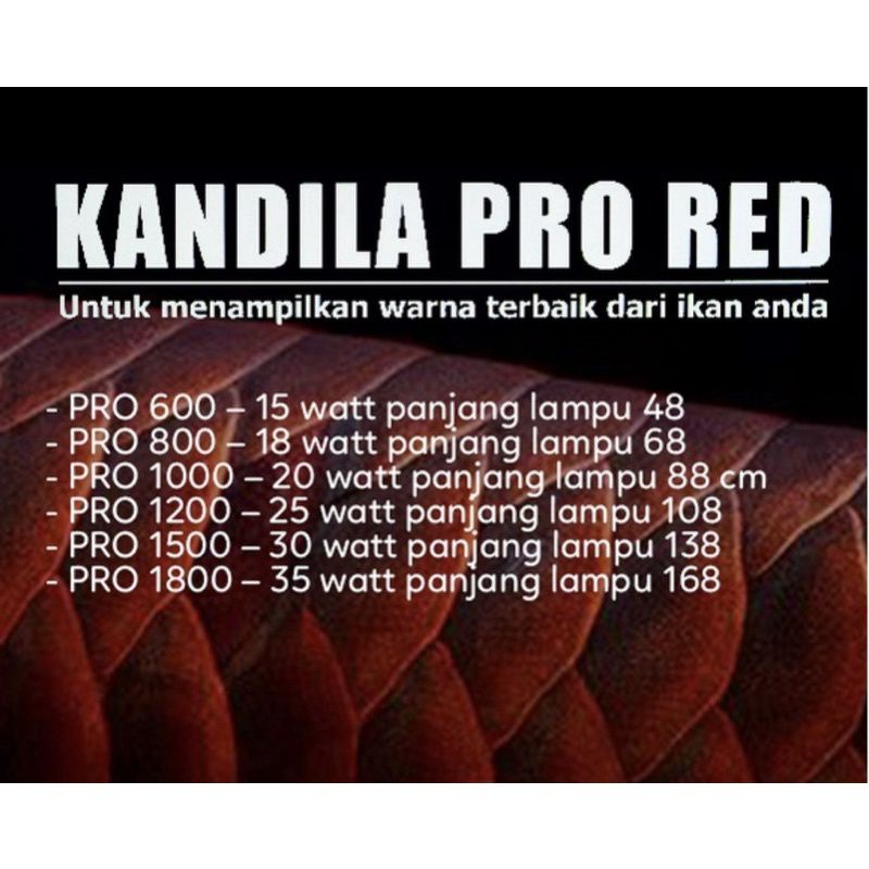 KANDILA PRO RED VIEW PRO 400 600 800 1000 LAMPU AQUARIUM VIEW LAMPU LED TANNING LAMPU ARWANA