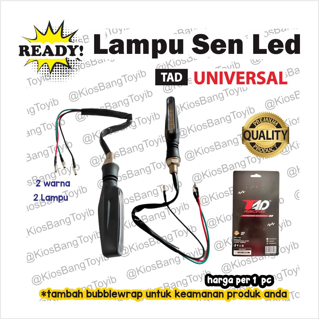 Lampu LED Sen Sein Lidi Running Motor 2 Warna Universal Matic (TAD)