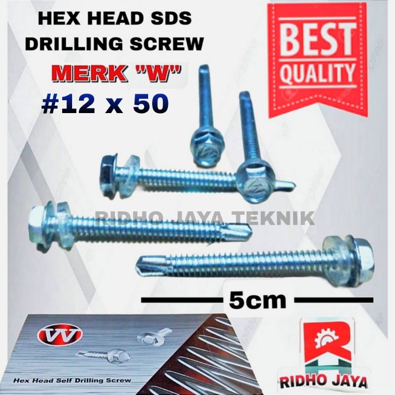 Jual Baut Roofing Baut Drilling Baut Baja Ringan X Cm Shopee Indonesia