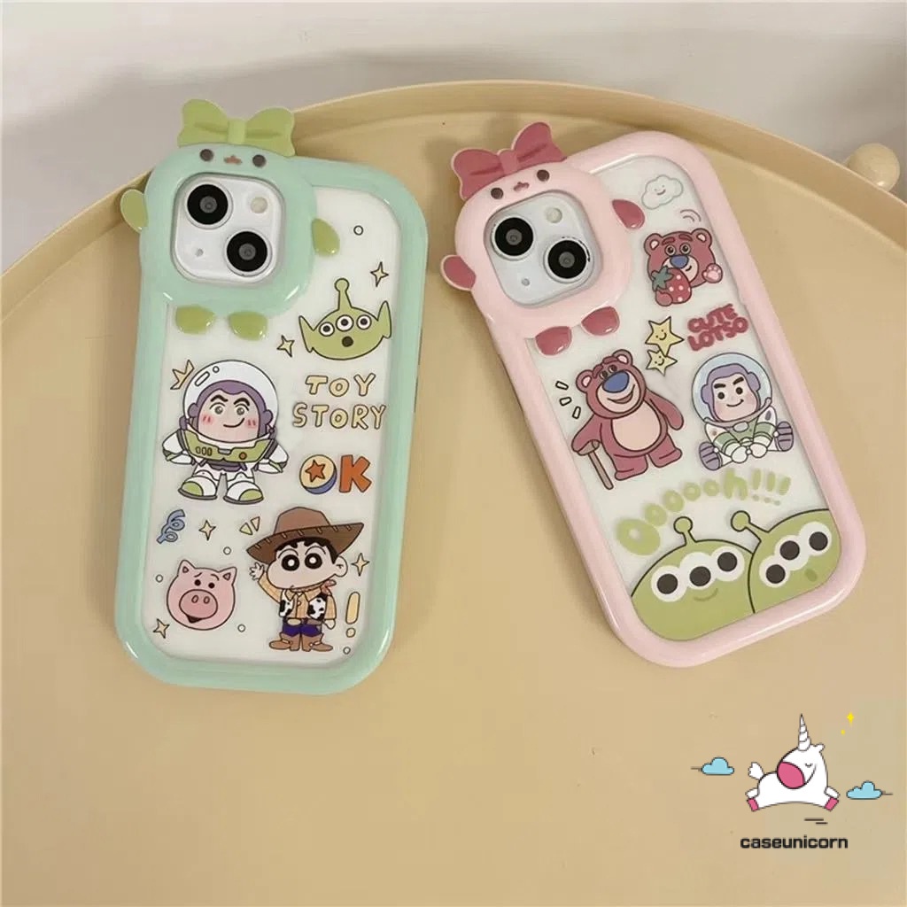 Casing Samsung A32 A04 A12 A14 A31 A30s A04E A50 A13 A52 A50s A04s A51 A52s A22 A23 A53 A03 A03s A02s M22 M32 A33 A53 A73 F22 A11 A21s A71 3D Bow Monster Lens Toy Story Soft Case