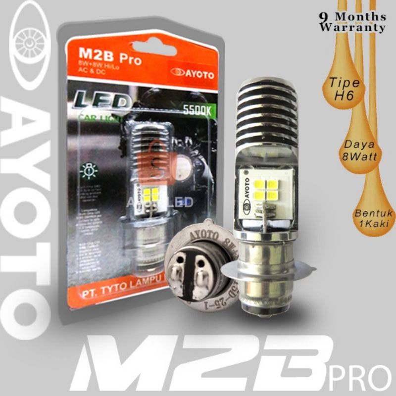 Lampu Depan LED AYOTO M2B PRO Motor Matic Bebek Satria