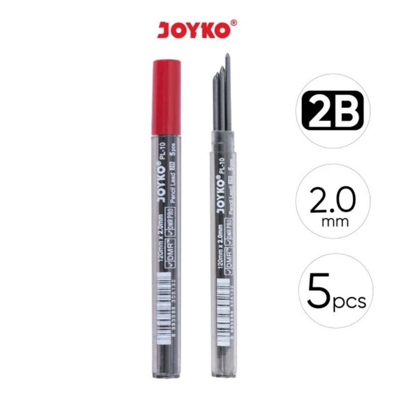 

Joyko Pencil Lead PL-10 / Isi Pensil Mekanik (2.0 mm)