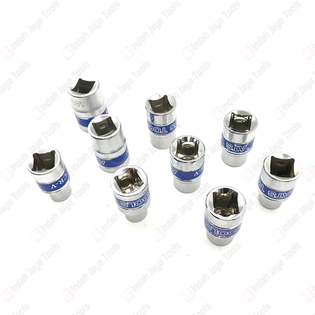 ATS Mata Sok 1/2 inch 6 PT 13 14 17 19 mm - Kunci Sock Shock Socket
