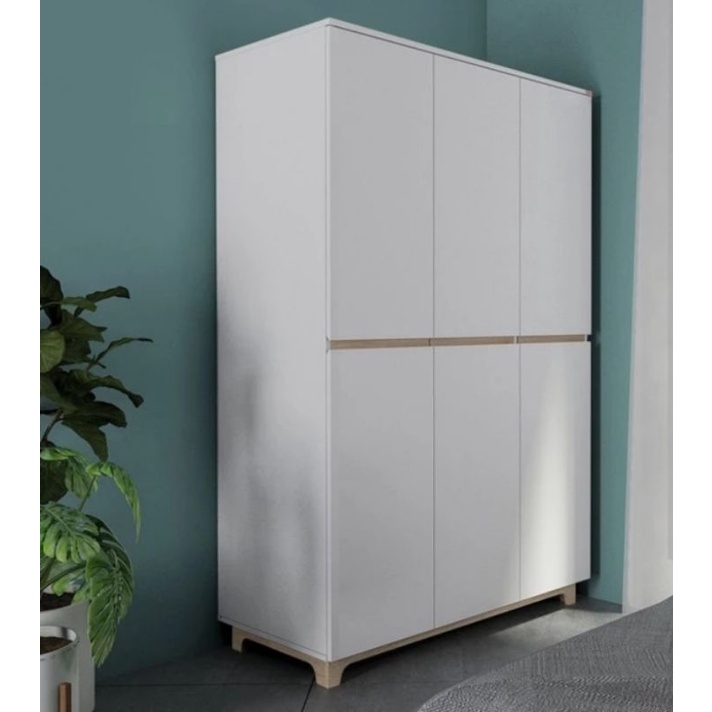 Lemari pakaian 3pintu lemari baju lemari minimalis lemari/wardrobe baju 3pintu/Luna Milano 3p