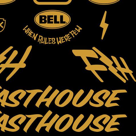 CUTTING STIKER HELM CROSS BELL FASTHOUSE 1 SET HELM SIMPSON HELM BELL