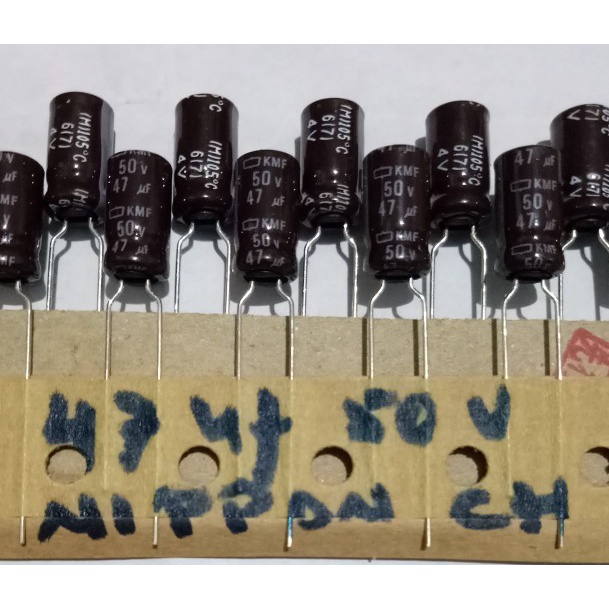 Kapasitor capacitor elco 47uf 50v / 47 50v / 47 uf 50 v elco 47 uf 50v