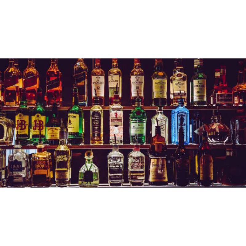 BOTOL BEKAS MIRAS PAJANGAN, BOTOL JACK DANIELS, RED LABEL, BLCK LABEL, CHIVAS REGAL