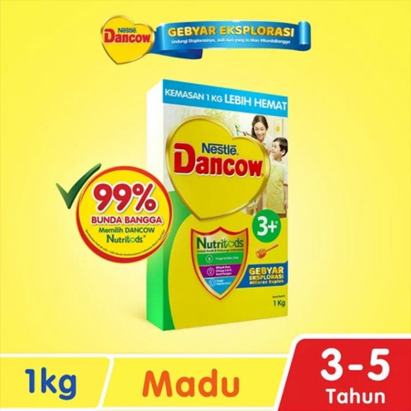 Susu Dancow 1+/3+ Madu/Vanilla 1kg