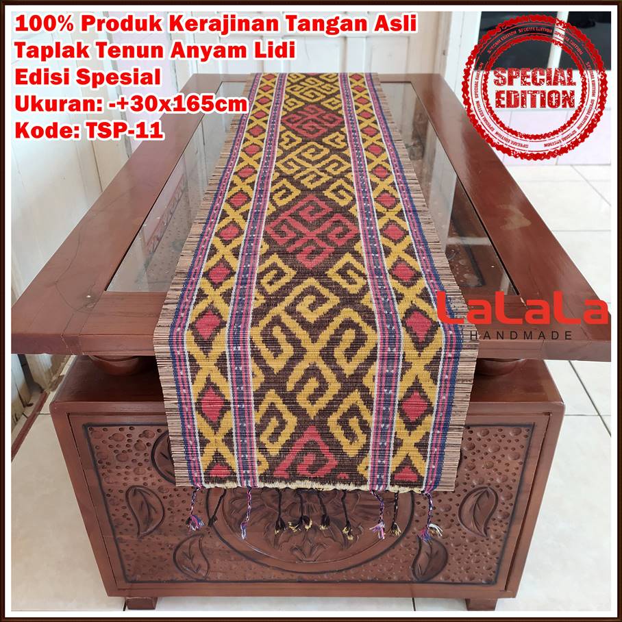 Taplak Meja Panjang Tenun Ikat Etnik Terbaru Table Cover Meja Makan Ruang Tamu Cafe Hotel