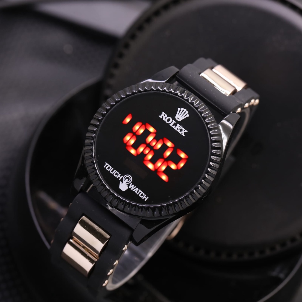 Jam Tangan Wanita Fashion Rolex LS 6407 LED Touch Watch - Bisa Bayar Ditempat - COD - Grosir