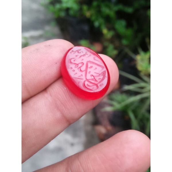 Akik Yaman Ahmar ukiran Al Hakim