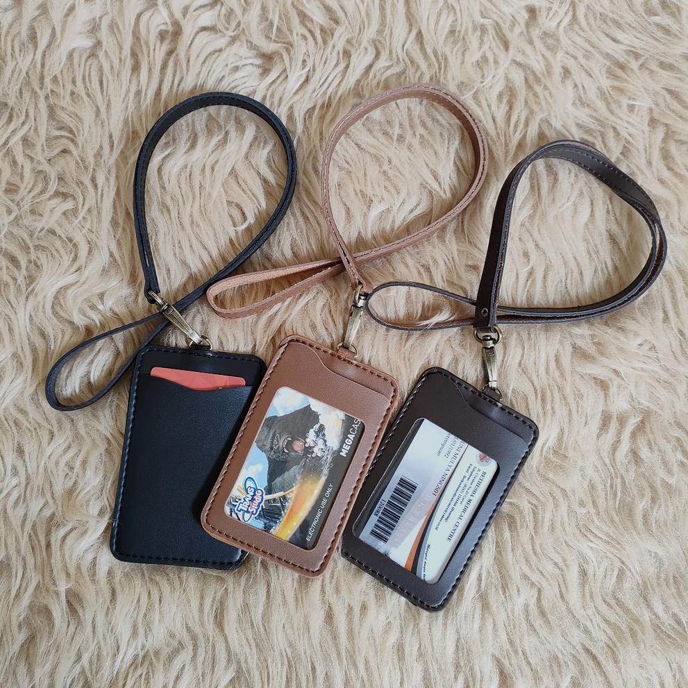 

PRODUK TREND Name Tag ID Card Holder Kulit Lanyard TERBARU. # 859