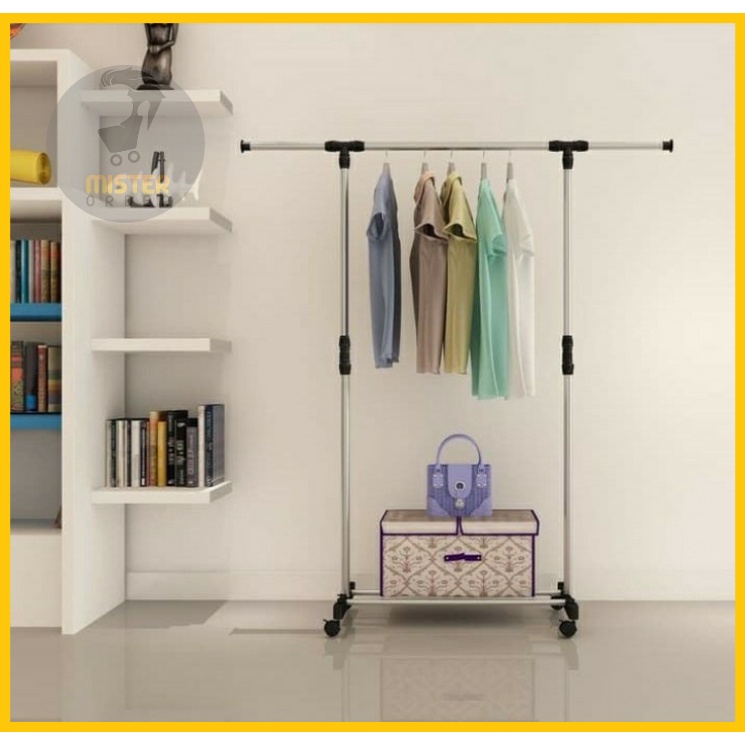 [COD] RAK GANTUNG BAJU SINGLE POLE - STAND HANGER SINGLE POLE