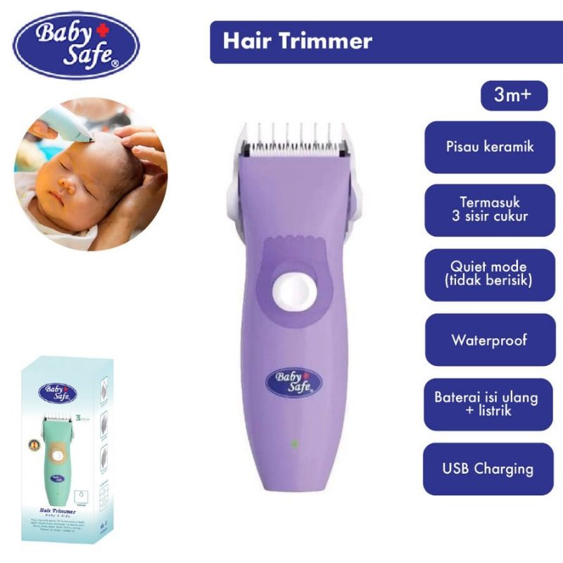 Hair Trimmer Baby Safe - Alat Cukur Rambut Bayi Ht001