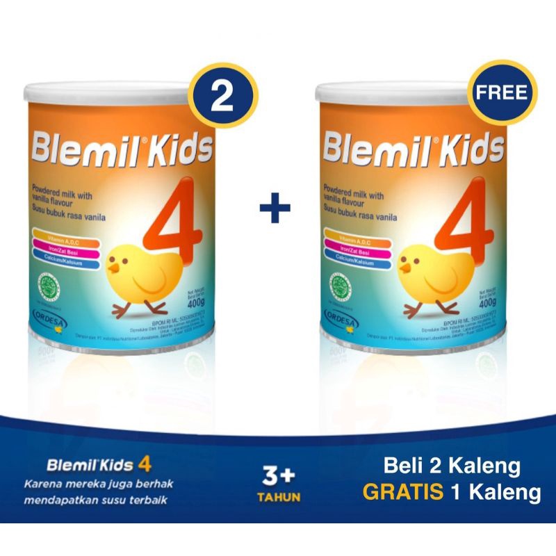 BLEMIL KIDS 4 400gr / susu Blemil Kids 4 / BELI 2 GRatis 1