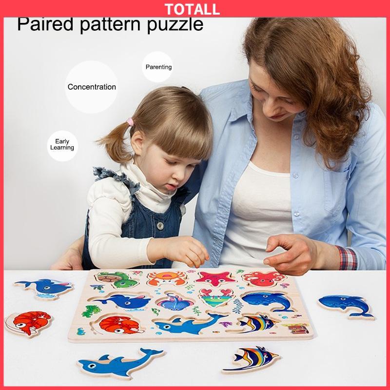 COD Puzzle Jigsaw Mainan Puzzle Kayu Jigsaw Puzzle Puzzle Anak Wooden Puzzle Wooden Toys Mainan Kayu-Totall