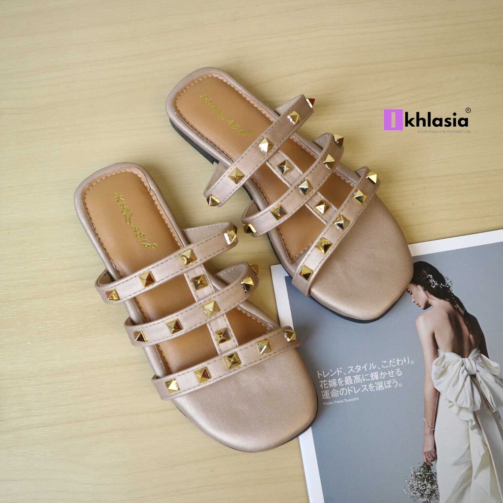 Ikhlasia Big Sale Sandal Wanita Harumi Premium Nyaman Empuk Dipakai TP58