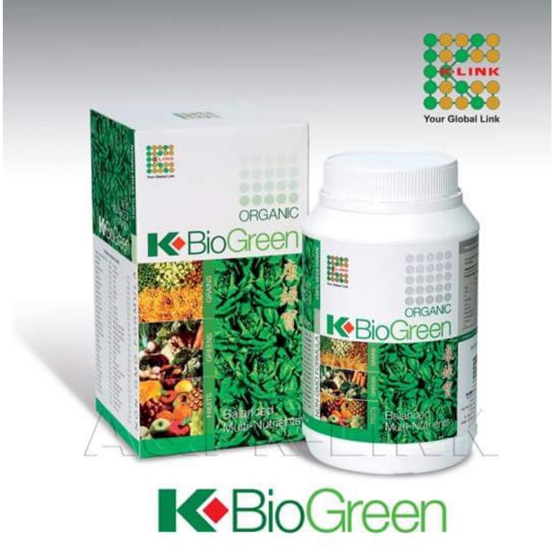 BIOGREEN 250 GRAM / ORGANIC  BIOGREEN ORIGINAL K LINK