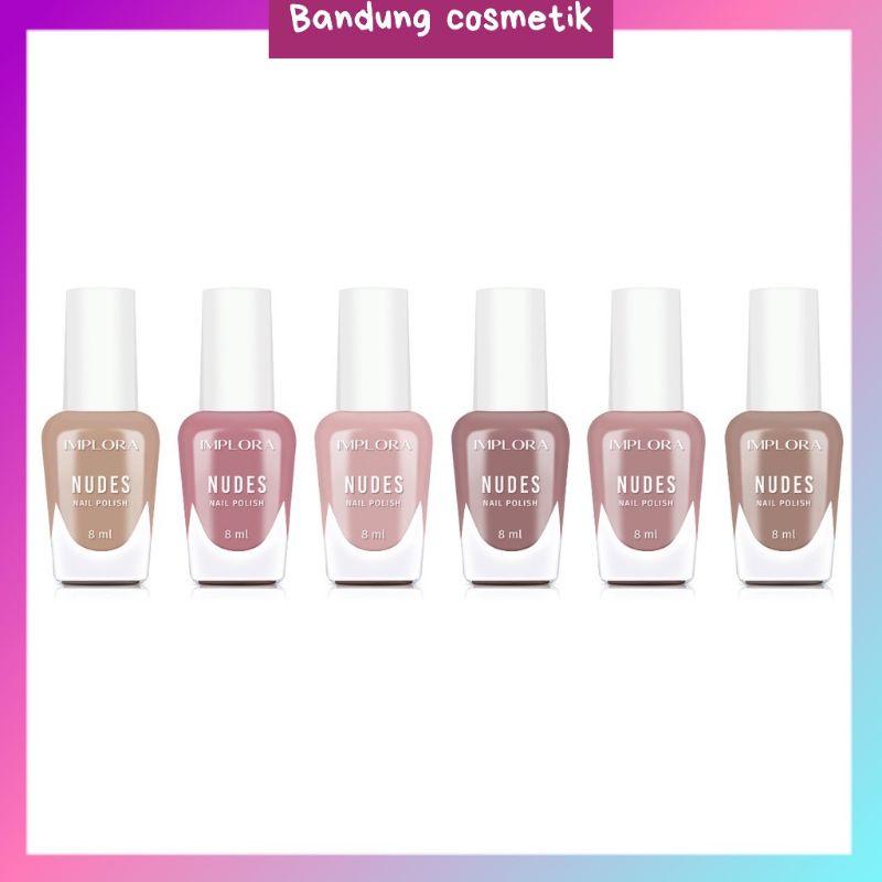 IMPLORA Nail Polish | IMPLORA Kutek | Red Clear Nudes Wonder