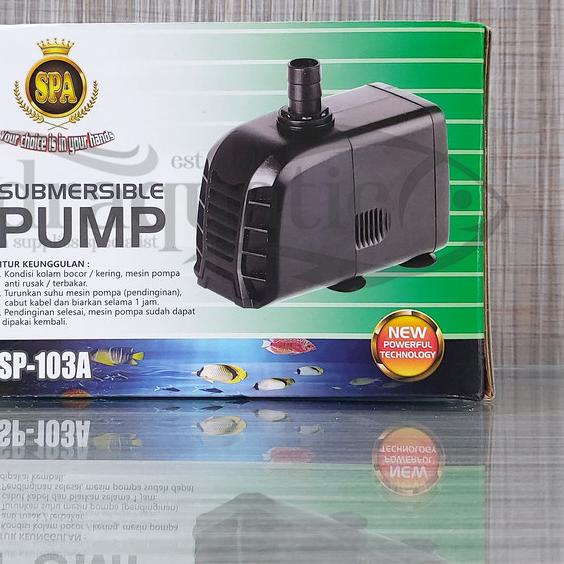 SPA SP-103A SUBMERSIBLE PUMP POMPA AIR CELUP FILTER AQUARIUM