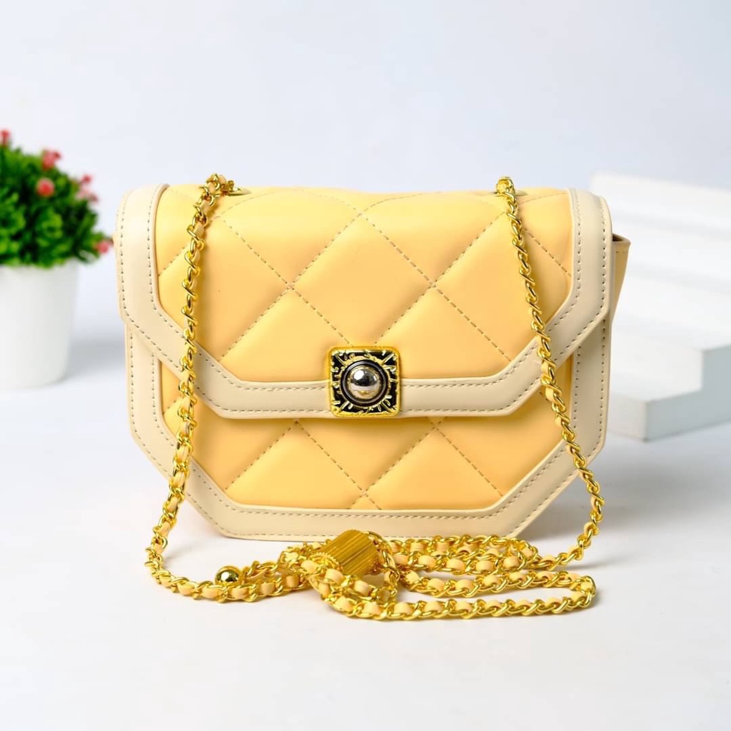 [7.7 Boombastis Sale⚡] - TAS WANITA SELEMPANG RANTAI CK CK953 SLING BAG CHAIN BRANDED PREMIUM IMPORT